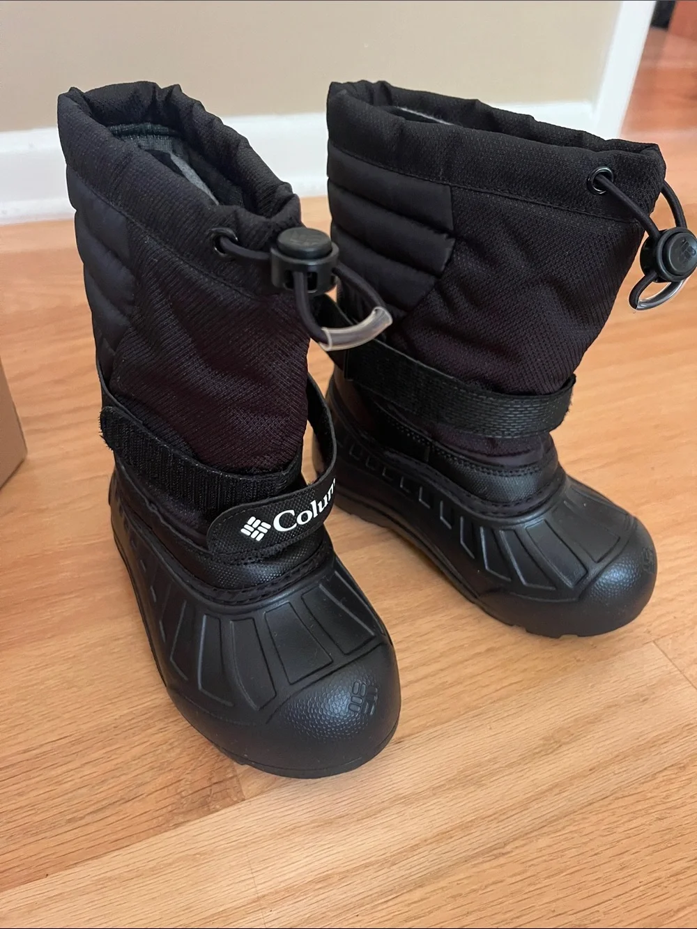 Columbia Kids Black Waterproof Winter Boots